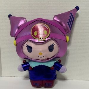 Kuromi Hello Kitty’s Gamer Friend Magical Purple and Blue Stuffed Toy